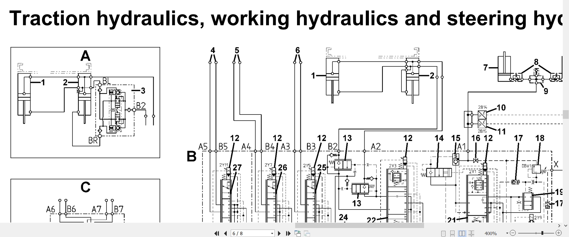 Linde Forklift H1202 01 H20 to H35T Hydraulic Diagrams 12028013601 2023 (2)
