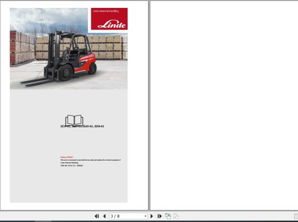 Linde Forklift H1204 01 H35D To H50T Hydraulic Diagrams 12048013601 2023 (1)