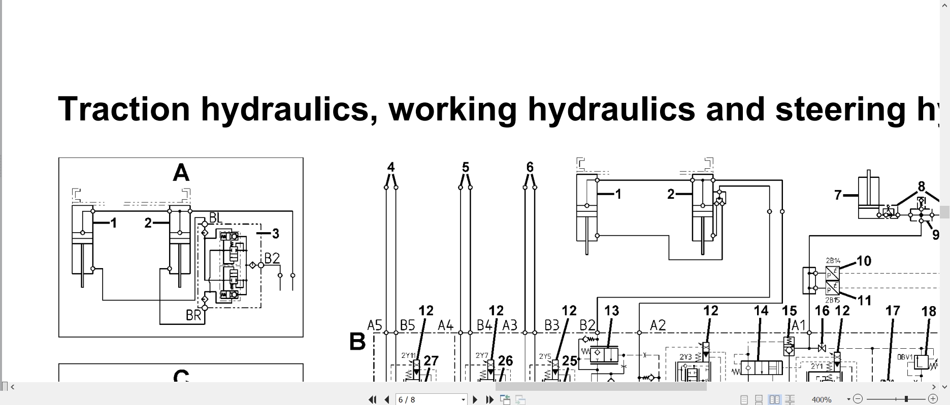 Linde Forklift H1204 01 H35D to H50T Hydraulic Diagrams 12048013601 2023 (2)