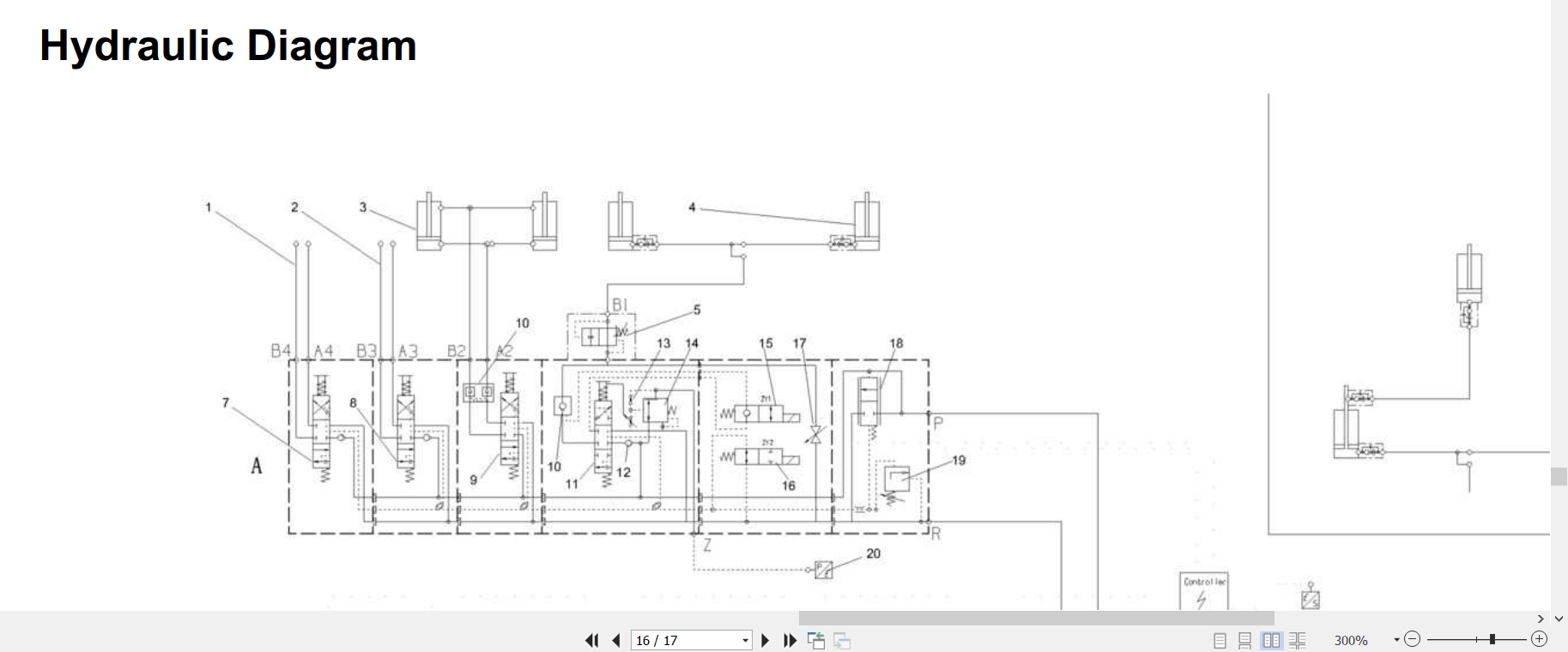 Linde Forklift H350 04 H12D to H20T Electrical Hydraulic Diagrams 350801301 2013 (3)