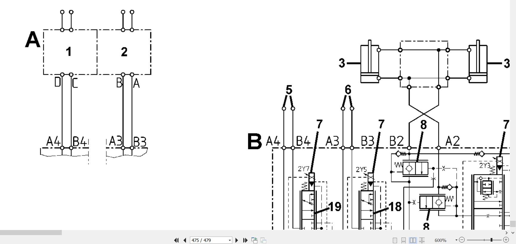 Linde Forklift H394 02 H40D to H50T Electrical Hydraulic Diagrams 394801301 2020 (3)