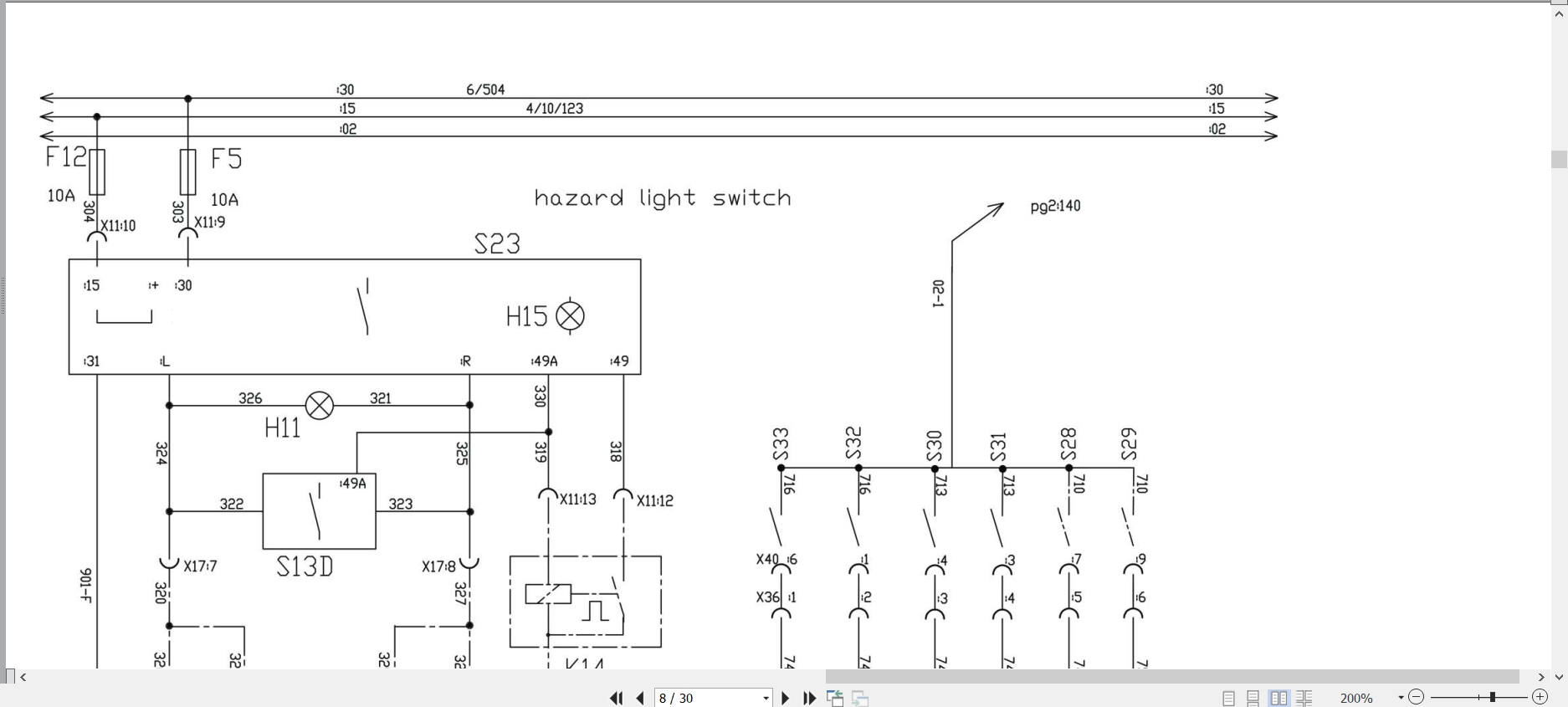 Linde Forklift HT358 01 HT120 to HT180 Electrical Hydraulic Diagrams 3588013601 2013 (2)