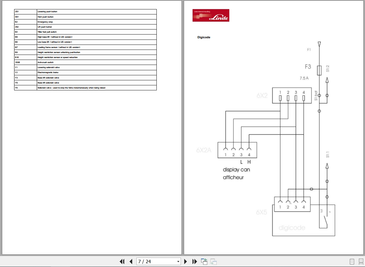 Linde Forklift L1169 01 L10 L12 L14AP L14C Electrical Hydraulic Diagrams 2017 (2)