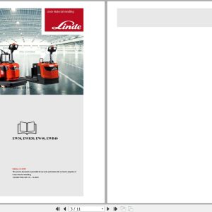 Linde Forklift T1101 02 EW30 to EWR40 Electrical Hydraulic Diagrams 11018013740 2018 (1)