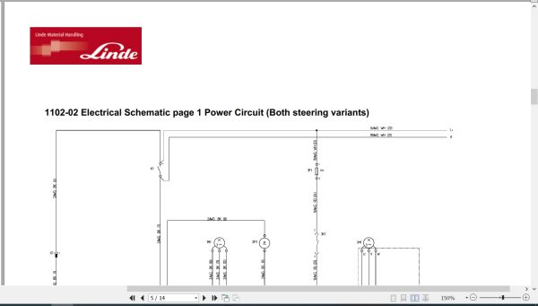 Linde Forklift T1102-01 ECR27 ECR36 Electrical Hydraulic Diagrams 11028013740 2020 Linde Forklift T1102 01 Ecr27 Ecr36 Electrical Hydraulic Diagrams 11028013740 2020 (2)