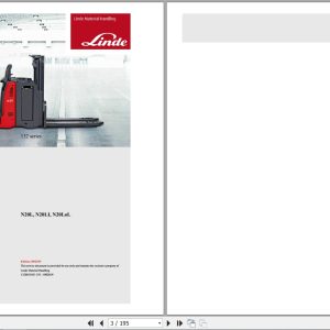 Linde Order Picker N132 01 N20 to N24HP Electrical Hydraulic Diagrams 1328013631 2019 (1)