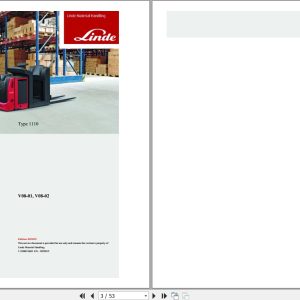 Linde Order Picker V1110 01 V08 01 V08 02 Electrical Hydraulic Diagrams 11108013601 2015 (1)