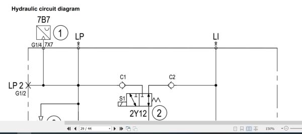 Linde Pallet Stacker D1163 01 D10 D10 Ap D10 Ap B Electrical Hydraulic Diagrams 11638013601 2020 (3)