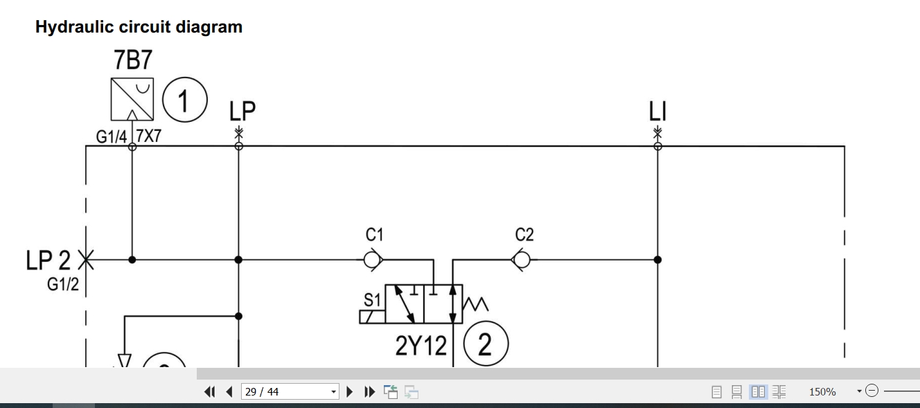 Linde Pallet Stacker D1163 01 D10 D10 AP D10 AP B Electrical Hydraulic Diagrams 11638013601 2020 (3)