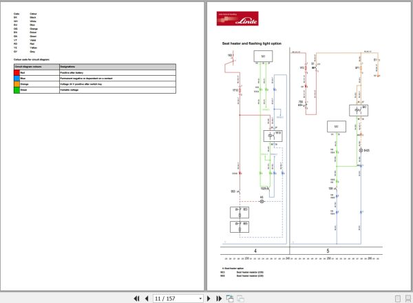 Linde Pallet Stacker D1164 01 D12R D12Rw D12S D12Sf Electrical Hydraulic Diagrams 11648013701 2020 (2)