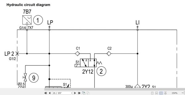 Linde Pallet Stacker D1164 01 D12R D12Rw D12S D12Sf Electrical Hydraulic Diagrams 11648013701 2020 (3)