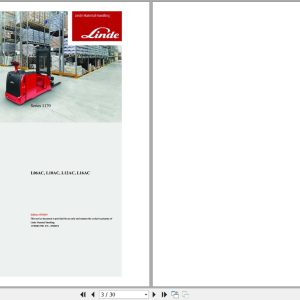 Linde Pallet Stacker L1170 01 L06AC to L16AC Electrical Hydraulic Diagrams 11708013701 2019 (1)