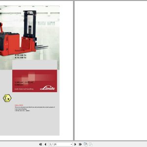Linde Pallet Stacker L1170 01 L10 EX Ac to L16 EX Ac Electrical Hydraulic Diagrams 1170801301 2013 (1)
