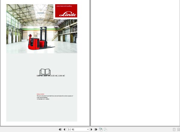 Linde Pallet Stacker L1171 01 L06AC to L16AC Electrical Hydraulic Diagrams 11718013601 2021 (1) Linde Pallet Stacker L1171 01 L06Ac To L16Ac Electrical Hydraulic Diagrams 11718013601 2021 (1)