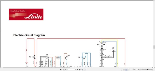 Linde Pallet Truck T1130 01 Citi One Electrical Diagrams 11308013601 2014 (2)