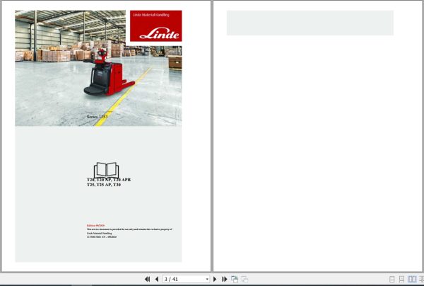 Linde Pallet Truck T1153 01 T20 T25 T25 Ap B T30 Electrical Hydraulic Diagrams 11538013601 2020 (1)