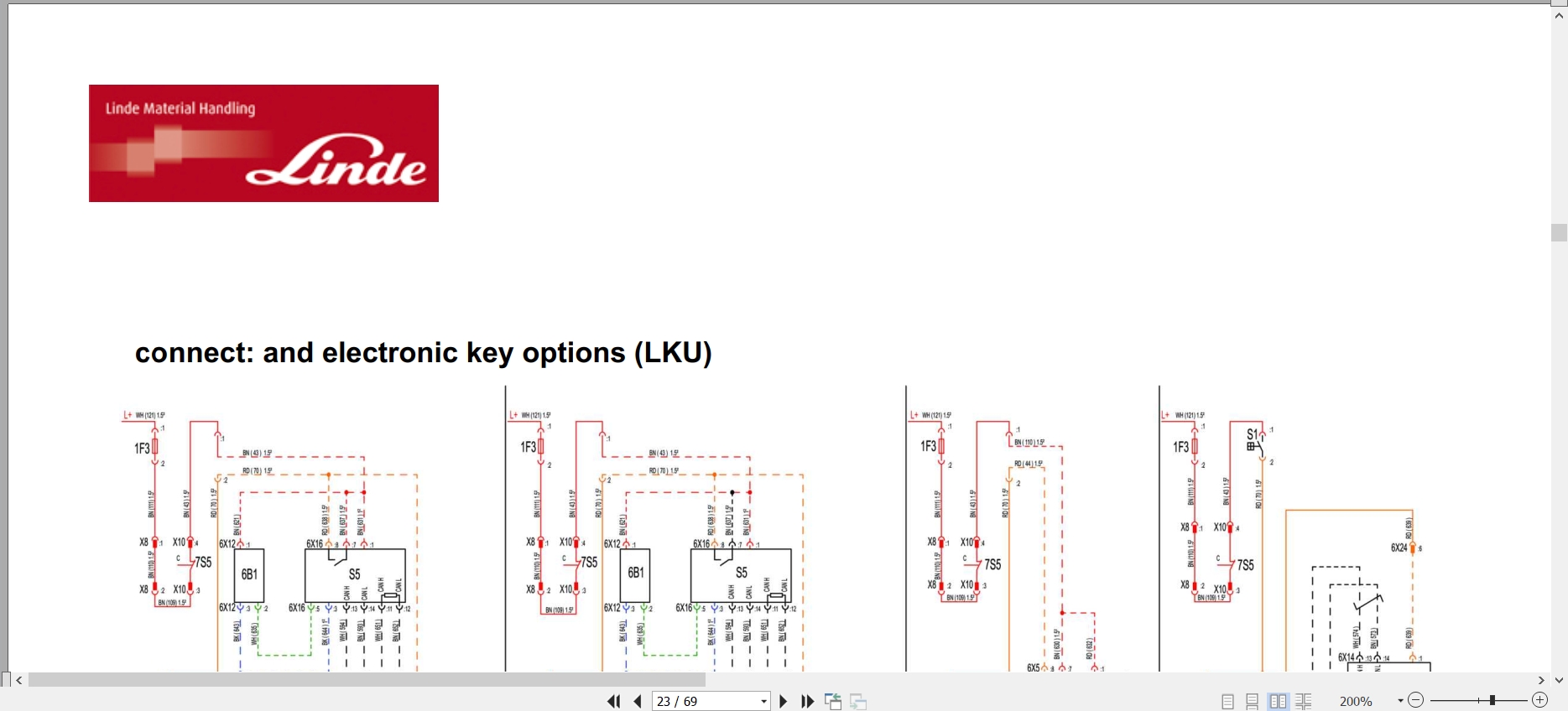 Linde Pallet Truck T1153 01 T20 to T25FP T30 Electrical Hydraulic Diagrams 11538013651 2020 (2)