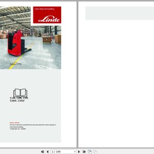 Linde Pallet Truck T1154 01 T14S to T25SR Electrical Hydraulic Diagrams 11548013601 2020 (1)