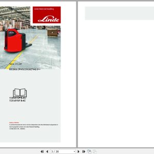 Linde Pallet Truck T131 02 T20 to T25SP ION Electrical Hydraulic Diagrams 13180136XX 2016 FR (1)