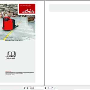 Linde Pallet Truck T131 02 T20SP to T25SP Electrical Hydraulic Diagrams 13180136XX 2016 FR (1)