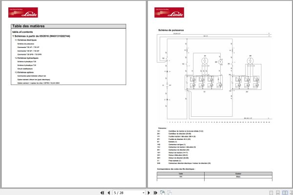 Linde Pallet Truck T131 02 T20Sp To T25Sp Electrical Hydraulic Diagrams 13180136Xx 2016 Fr (2)