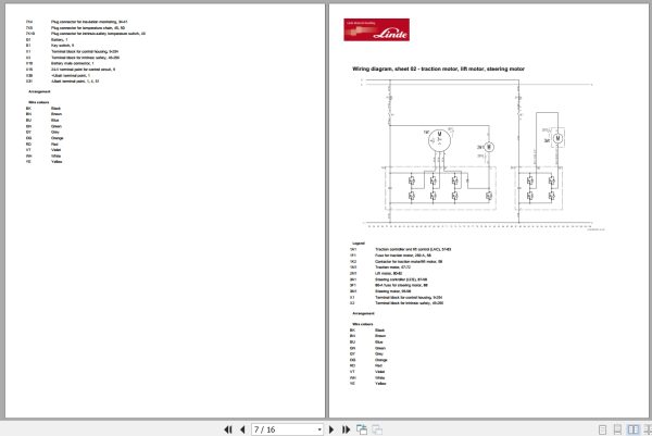 Linde Pallet Truck T140 01 T20R Ex Electrical Hydraulic Diagrams 1408013701 2014 (2)