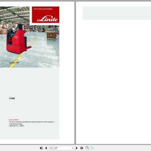 Linde Pallet Truck T140 01 T20R Electrical Hydraulic Diagrams 1408013601 2019 (1)