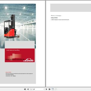 Linde Reach Truck R1123 02 R14SP R16SP R18SP Electrical Hydraulic Diagrams 11238013611 2022 (1)