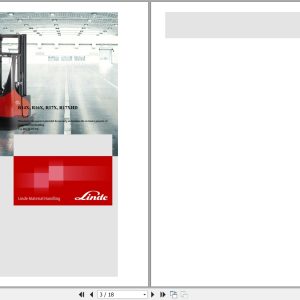 Linde Reach Truck R116 01 R14X R16X R17X R17XHD Electrical Hydraulic Diagrams 1168013601 2007 (1)