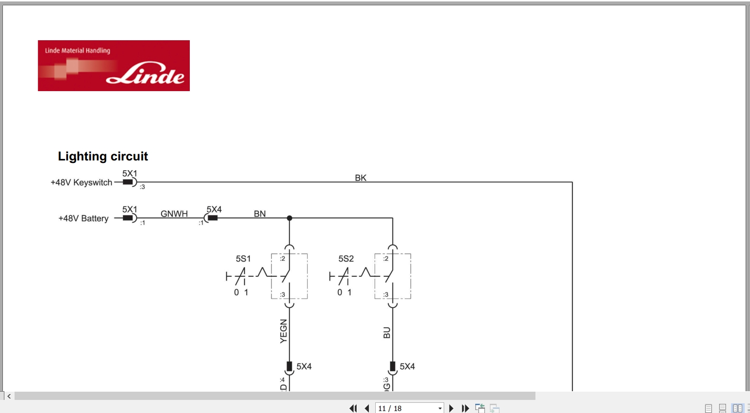 Linde Reach Truck R116 01 R14X R16X R17X R17XHD Electrical Hydraulic Diagrams 1168013601 2007 (2)