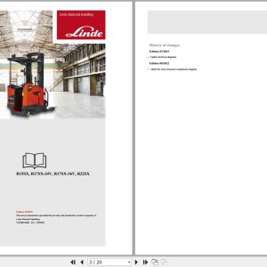 Linde Reach Truck R5195 01 R15SX to RTX22P Electrical Hydraulic Diagrams 51958013601 2023 (1)