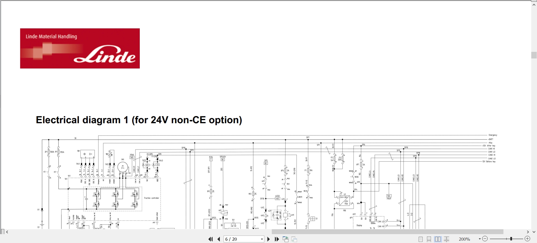Linde Reach Truck R5195 01 R15SX to RTX22P Electrical Hydraulic Diagrams 51958013601 2023 (2)