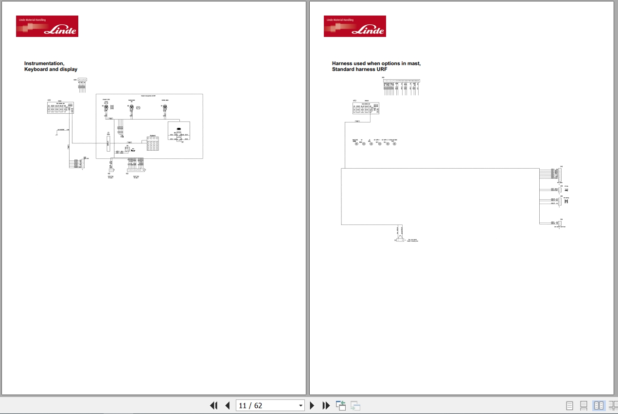 Linde Reach Truck R8922 R25F Electrical Diagrams 89228076501 2006 (2)