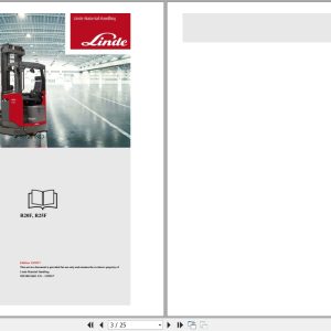Linde Reach Truck R8923 01 R20F R25F Electrical Diagrams 89238013601 2017 (1)
