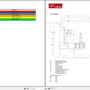 Linde Tow Tractor P1191 01 P60 P80 W08 Electrical Diagrams 11918013601 2017 (2)
