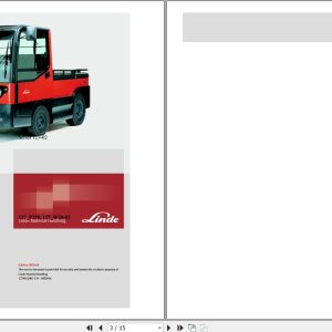 Linde Tow Tractor P127 02 P250 Electrical Diagrams 1278012001 2018 (1)