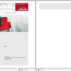 Linde Tow Tractor P131 01 P50 Electrical Diagrams 1318013801 2015 (1)