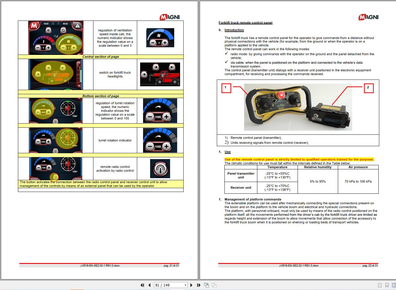 Magni Telehandler RTH 5.18 Operation and Maintenance Manual (2)