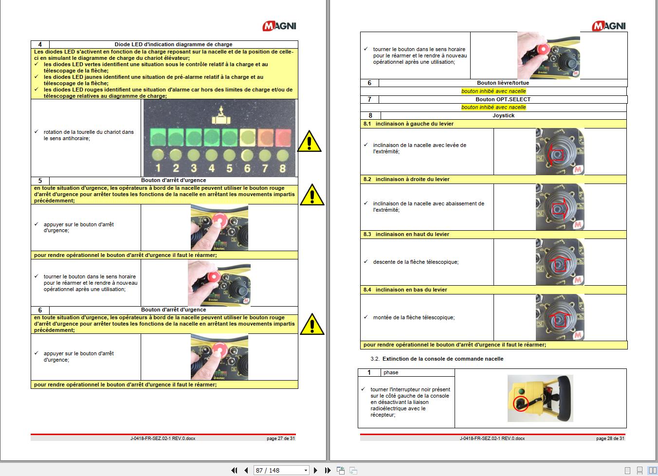 Magni Telehandler RTH 5.18 Operation and Maintenance Manual FR (2)