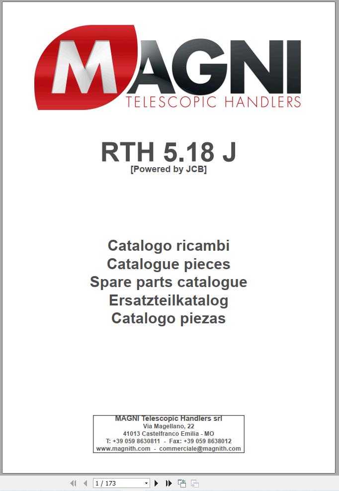 Magni Telehandler RTH 5.18J Parts Catalog (1)