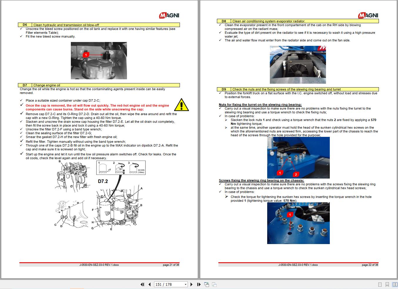 Magni Telehandler RTH 5.30 Operation and Maintenance Manual (2)