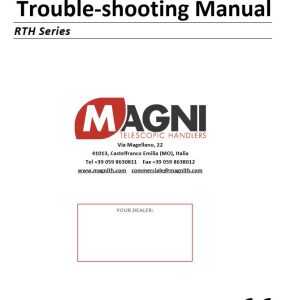 Magni Telehandler RTH Series Diagnostic and Troubleshooting Manual (1)