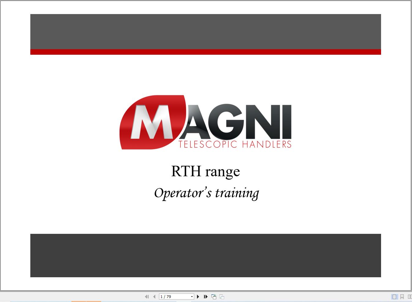 Magni Telehandler RTH Series Operators Training (1)