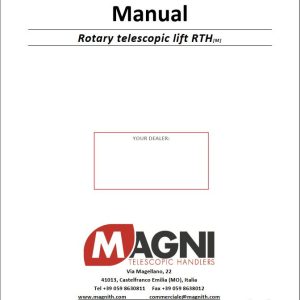 Magni Telehandler RTH Series Use and Maintenance Manual 22372 (1)