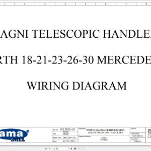 Magni Telehandler RTH18 to RTH30 Mercedes Wiring Diagram (1)