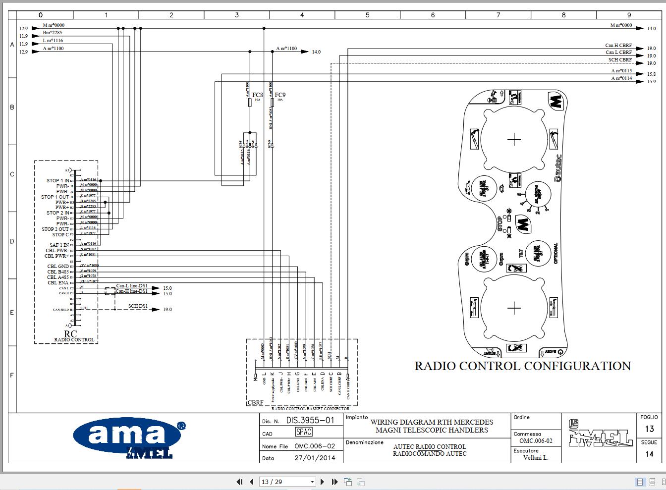 Magni Telehandler RTH18 to RTH30 Mercedes Wiring Diagram (2)