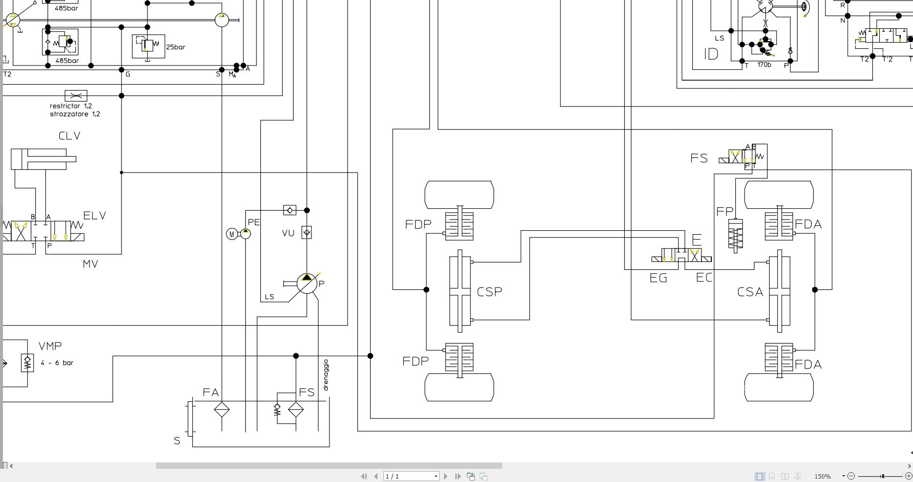 Magni Telehandler RTH4.18 RTH5.18 Hydraulic Diagram (2)