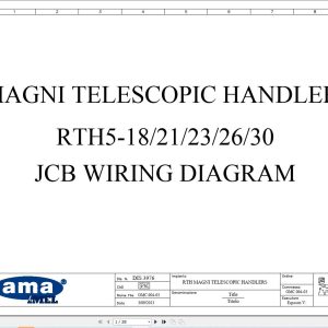 Magni Telehandler RTH5 18 to RTH5 30 JCB Wiring Diagram (1)