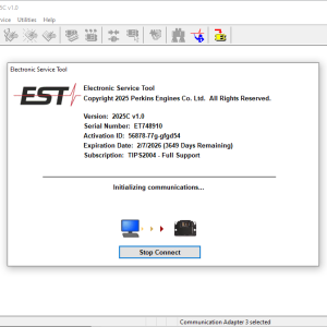 PERKINS EST 2025C Remote Installation 1