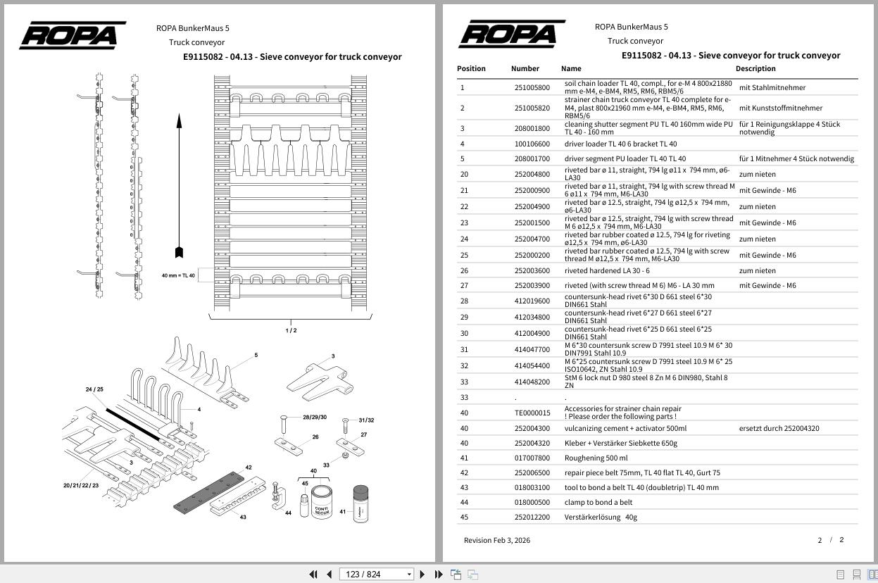 ROPA Harvester BunkerMaus 5 2015 2023 Spare Parts Catalog (3)